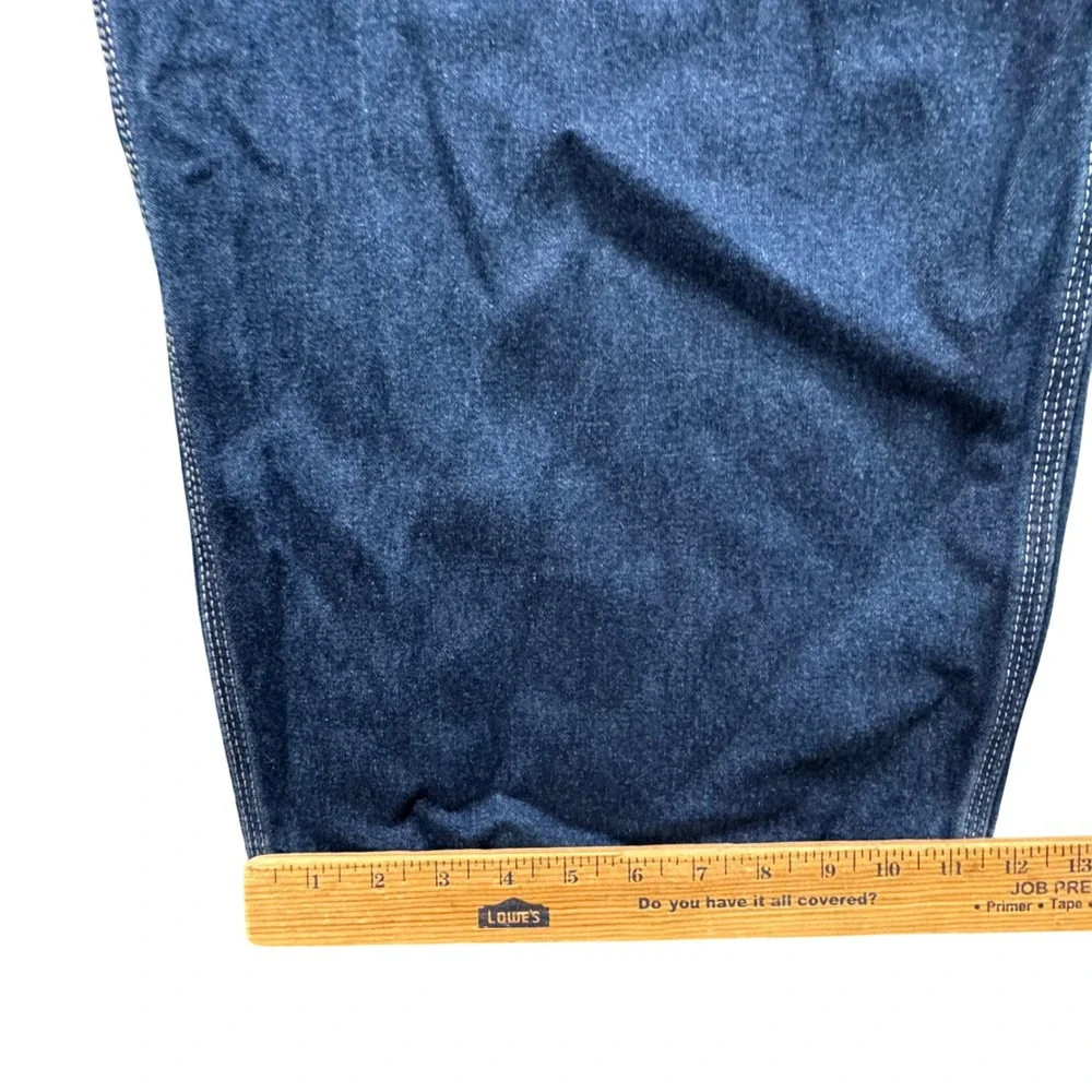 Dickies‎ Bib Overalls Mens 58x32 Blue Indigo Denim Carpenter Workwear Grunge